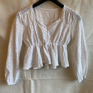 Pearl button top